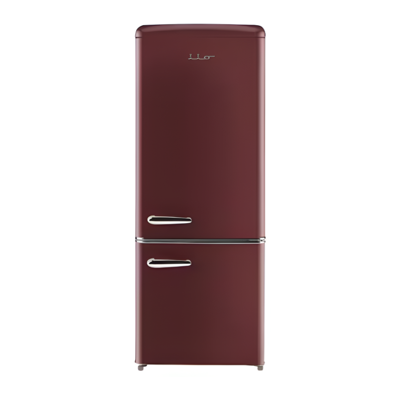 Retro FF1 7 Cu. Ft. Bottom-Freezer Refrigerator – Vintage Wine Red Design & Modern Cooling