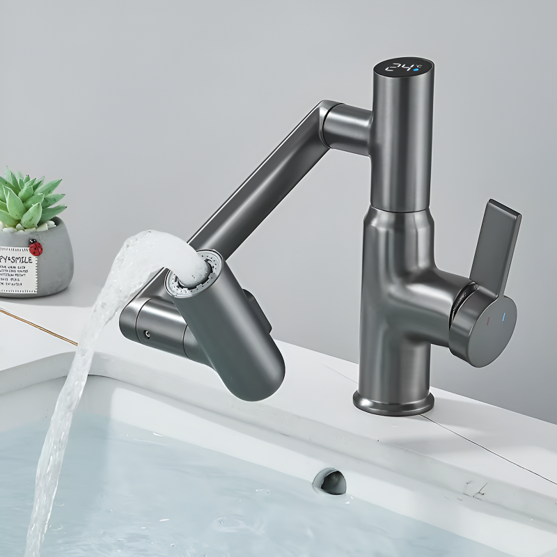 360° Rotating LED Faucet – Stylish, Smart & Splash-Free