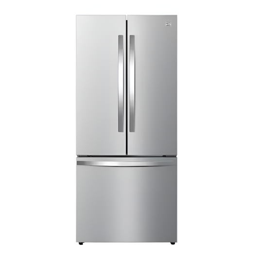 Counter-Depth 17.5 Cu. Ft. French Door Refrigerator – Spacious 3-Door Design with Ice Maker