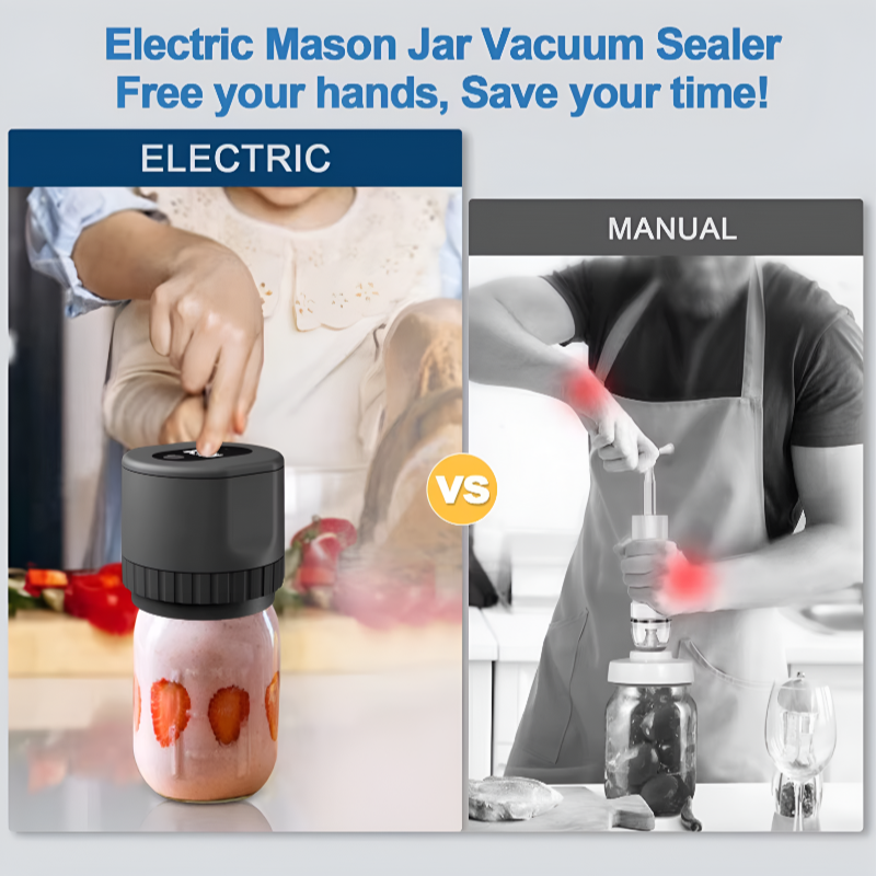 Cordless Electric Mason Jar Vacuum Sealer