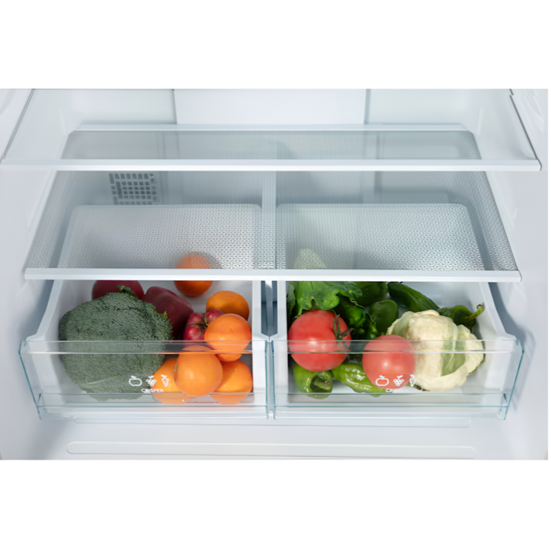 Counter-Depth 17.5 Cu. Ft. French Door Refrigerator – Spacious 3-Door Design with Ice Maker