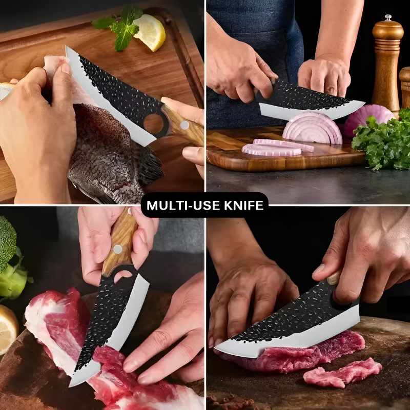 Hand-Forged Stainless Steel Boning Knife