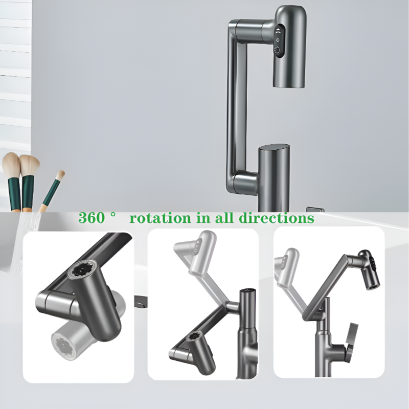 360° Rotating LED Faucet – Stylish, Smart & Splash-Free
