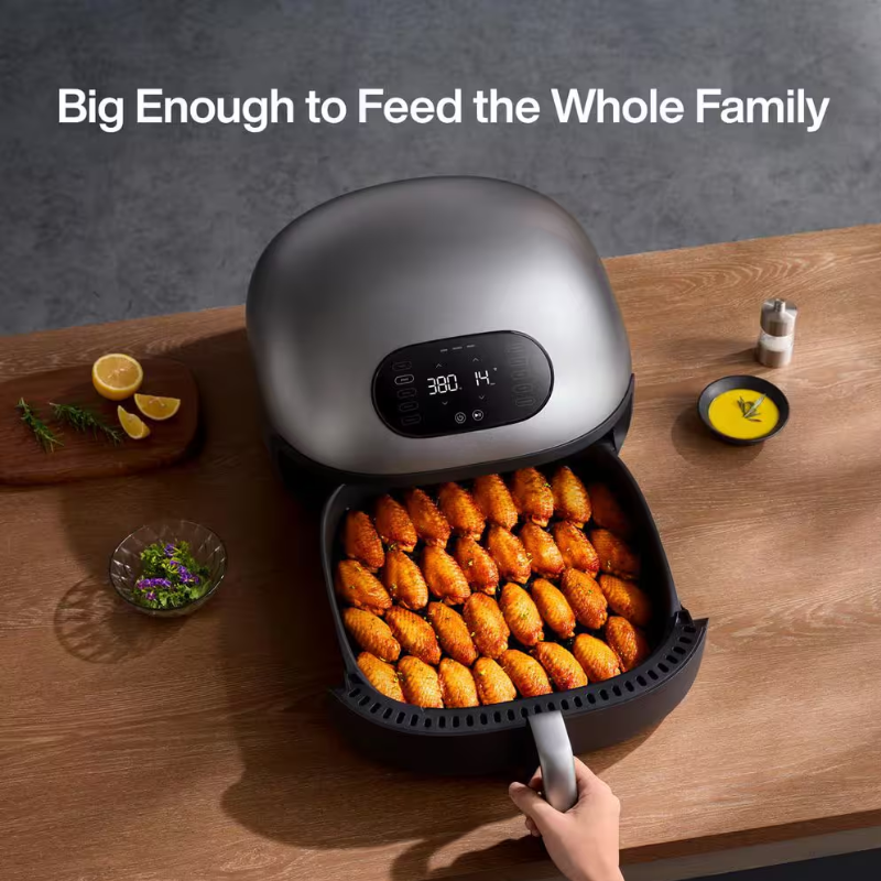 Smart Air Fryer – Effortless Cooking with Superior Airflow & Self-Cleaning