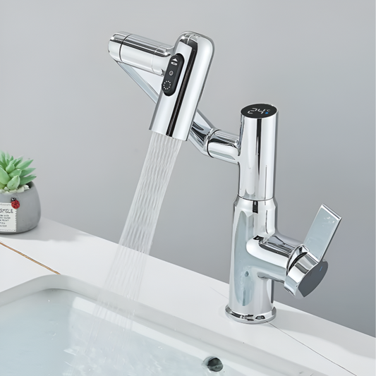 360° Rotating LED Faucet – Stylish, Smart & Splash-Free