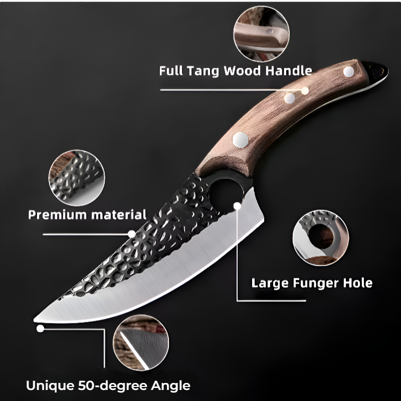Hand-Forged Stainless Steel Boning Knife
