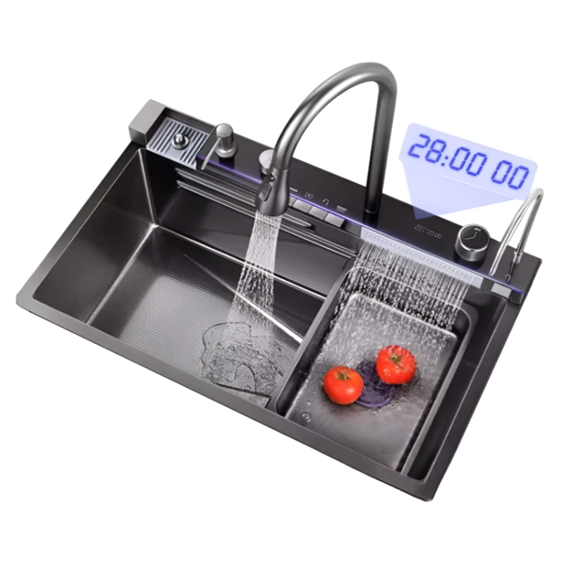 Smart Waterfall Sink – The Ultimate 304 Stainless Steel Kitchen Upgrade