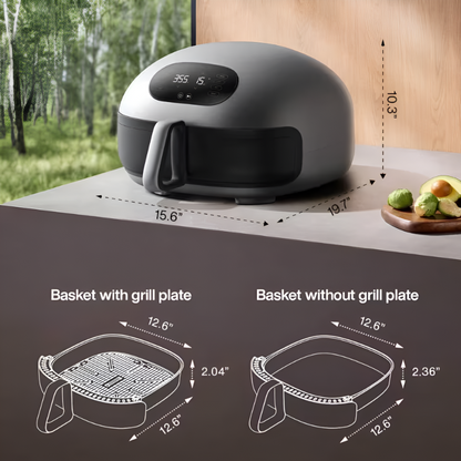 Smart Air Fryer – Effortless Cooking with Superior Airflow & Self-Cleaning